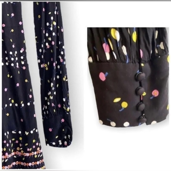 Free People Coryn Black Print Long Sleeve Dress
Size 4 - Picture 7 of 8